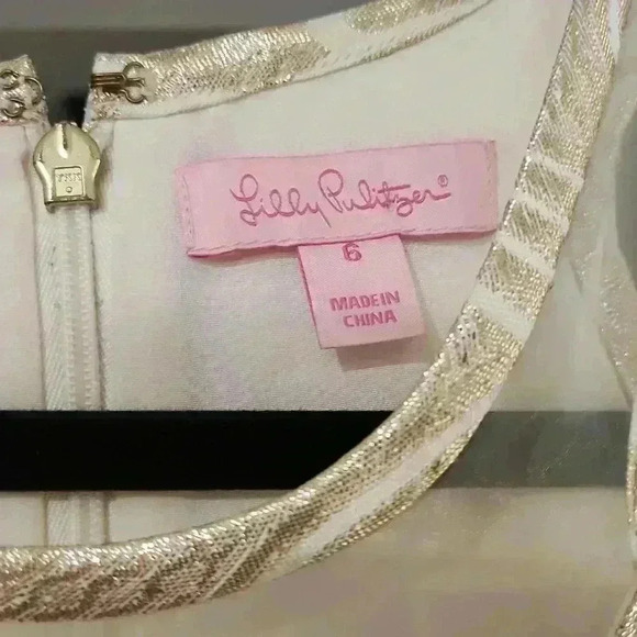 Lilly Pulitzer Dresses & Skirts - Lilly Pulitzer Elsie Gold Party Dress